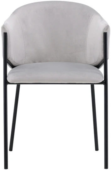 Venture Design Valgomasis kėdė, Evelina 2 vnt., 62x54x80 cm, pilka