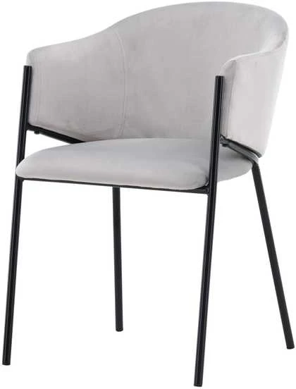Venture Design Valgomasis kėdė, Evelina 2 vnt., 62x54x80 cm, pilka
