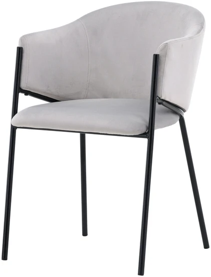 Venture Design Valgomasis kėdė, Evelina 2 vnt., 62x54x80 cm, pilka