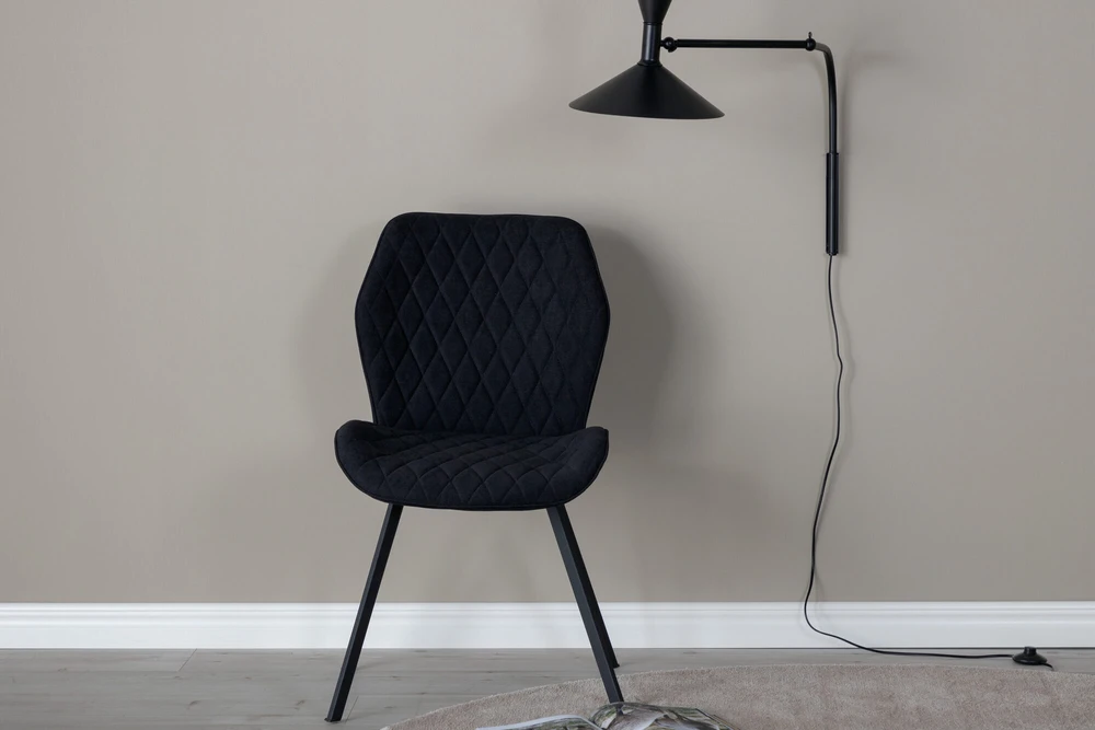 Venture Design Valgomasis kėdė, Gemma 2 vnt., 63x50x90 cm, Juoda