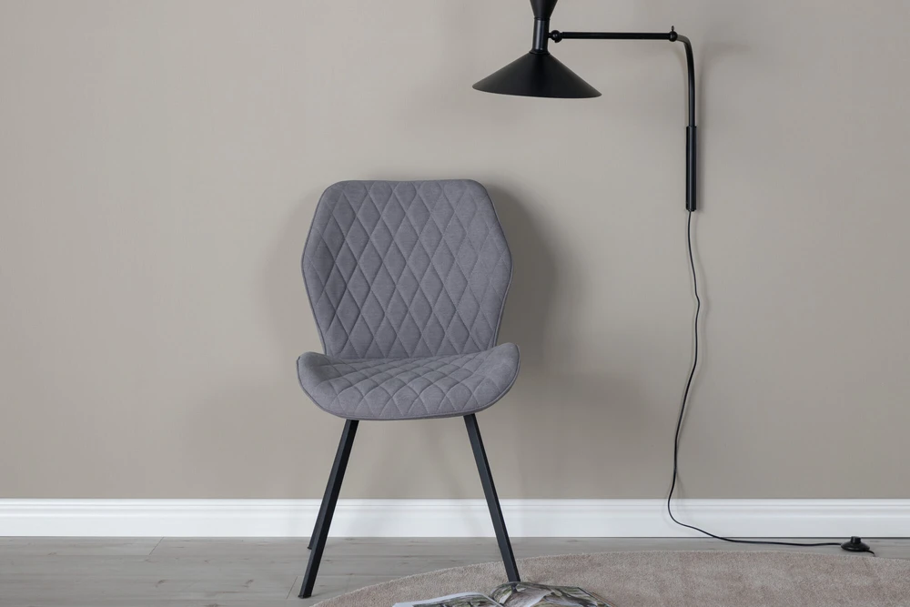 Venture Design Valgomasis kėdė, Gemma, 2 vnt., 63x50x90 cm, Pilka