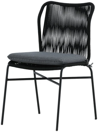 Venture Design Valgomasis kėdė, Julian 4 vnt., 67x53x88 cm, Juoda