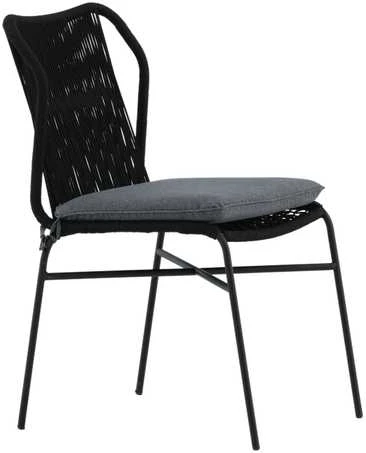 Venture Design Valgomasis kėdė, Julian 4 vnt., 67x53x88 cm, Juoda