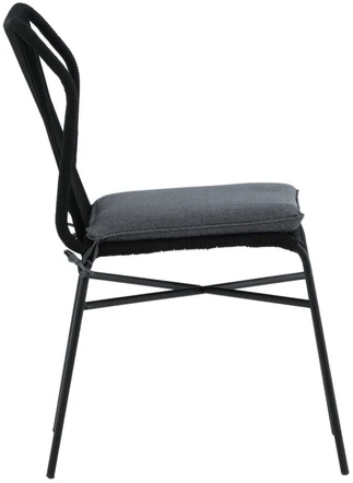 Venture Design Valgomasis kėdė, Julian 4 vnt., 67x53x88 cm, Juoda