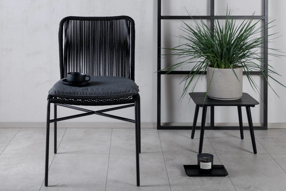 Venture Design Valgomasis kėdė, Julian 4 vnt., 67x53x88 cm, Juoda