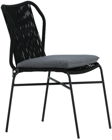 Venture Design Valgomasis kėdė, Julian 4 vnt., 67x53x88 cm, Juoda
