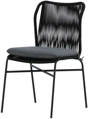 Venture Design Valgomasis kėdė, Julian 4 vnt., 67x53x88 cm, Juoda