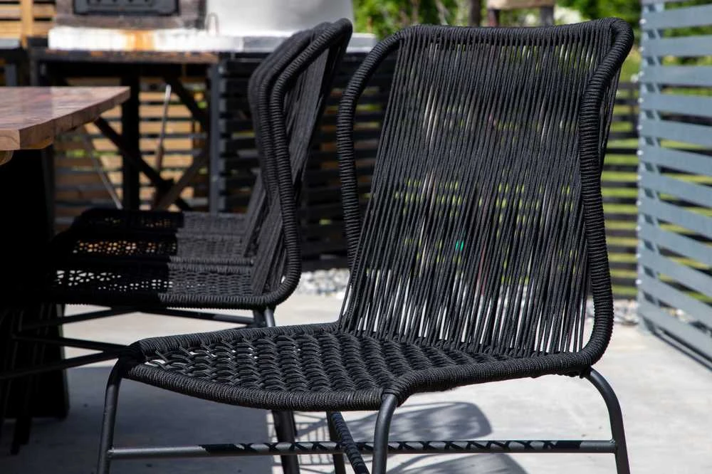 Venture Design Valgomasis kėdė, Julian 4 vnt., 67x53x88 cm, Juoda