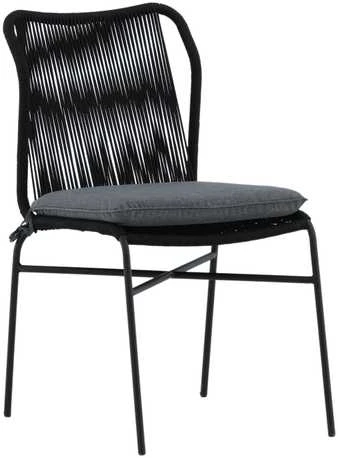 Venture Design Valgomasis kėdė, Julian 4 vnt., 67x53x88 cm, Juoda