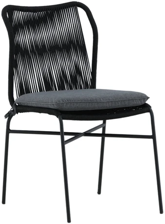 Venture Design Valgomasis kėdė, Julian 4 vnt., 67x53x88 cm, Juoda