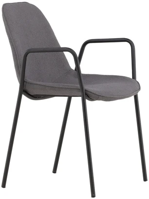 Venture Design Valgomasis kėdė, Klädesholmen 2 vnt., 60x56x80 cm, Tamsiai pilka