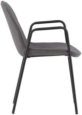 Venture Design Valgomasis kėdė, Klädesholmen 2 vnt., 60x56x80 cm, Tamsiai pilka