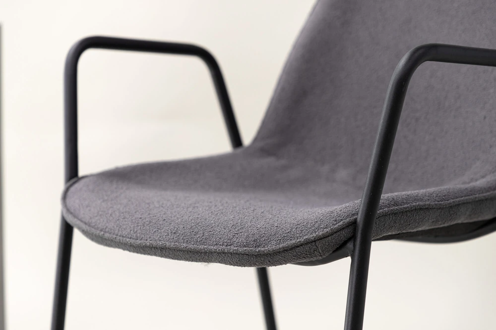 Venture Design Valgomasis kėdė, Klädesholmen 2 vnt., 60x56x80 cm, Tamsiai pilka