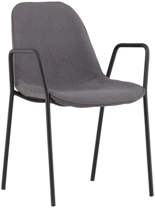 Venture Design Valgomasis kėdė, Klädesholmen 2 vnt., 60x56x80 cm, Tamsiai pilka