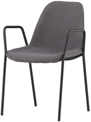 Venture Design Valgomasis kėdė, Klädesholmen 2 vnt., 60x56x80 cm, Tamsiai pilka