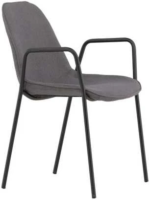 Venture Design Valgomasis kėdė, Klädesholmen 2 vnt., 60x56x80 cm, Tamsiai pilka
