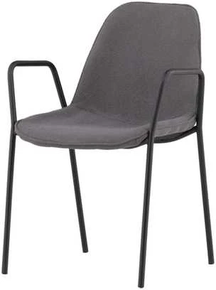 Venture Design Valgomasis kėdė, Klädesholmen 2 vnt., 60x56x80 cm, Tamsiai pilka