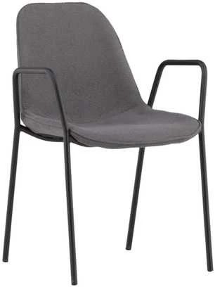 Venture Design Valgomasis kėdė, Klädesholmen 2 vnt., 60x56x80 cm, Tamsiai pilka
