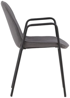 Venture Design Valgomasis kėdė, Klädesholmen 2 vnt., 60x56x80 cm, Tamsiai pilka