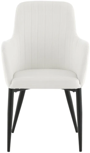Venture Design Valgomasis kėdė, Komfortas Manchesteris 2 vnt., 93x57 cm, kreminė spalva