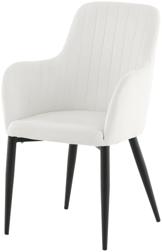 Venture Design Valgomasis kėdė, Komfortas Manchesteris 2 vnt., 93x57 cm, kreminė spalva