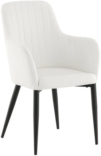 Venture Design Valgomasis kėdė, Komfortas Manchesteris 2 vnt., 93x57 cm, kreminė spalva