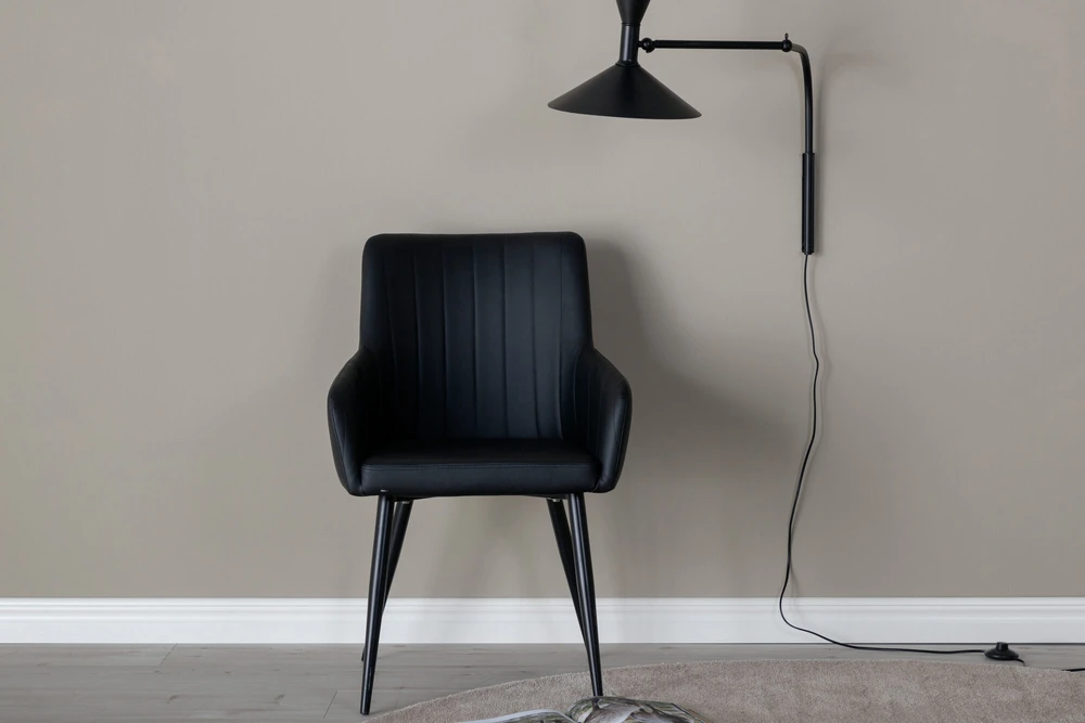 Venture Design Valgomasis kėdė, Komfortas 2 vnt., 61x58x92 cm, Juoda