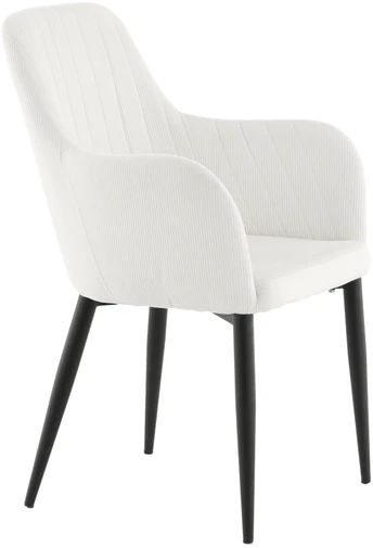 Venture Design Valgomasis kėdė, Komfortas Manchesteris 2 vnt., 93x57 cm, kreminė spalva