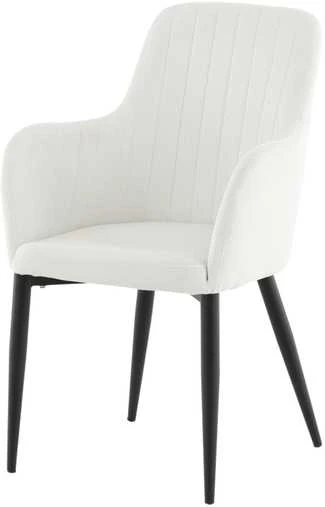 Venture Design Valgomasis kėdė, Komfortas Manchesteris 2 vnt., 93x57 cm, kreminė spalva