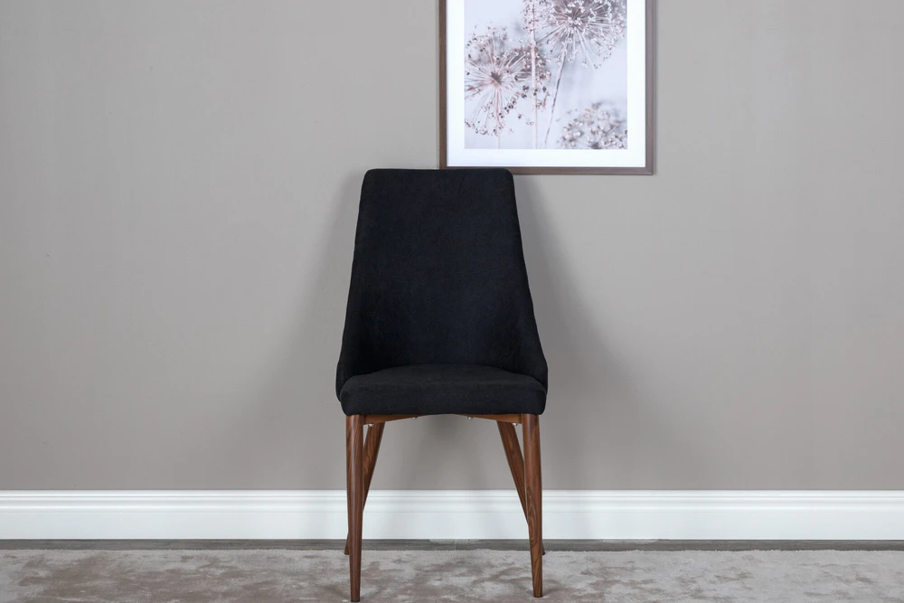 Venture Design Valgomasis kėdė, Leone 2 vnt., 50x46.5x91 cm, Juoda