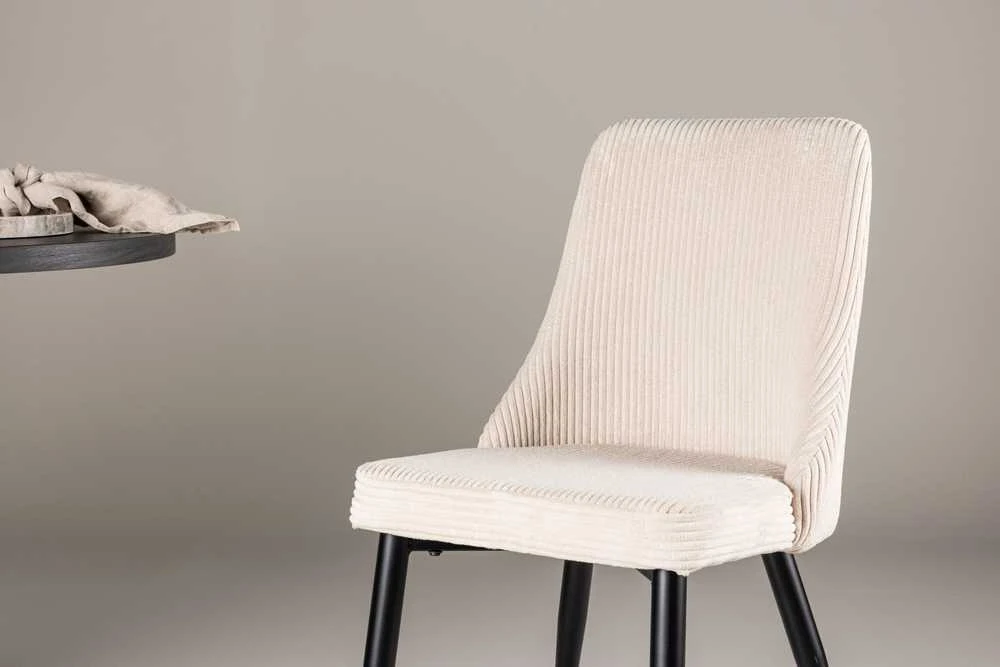 Venture Design Valgomasis kėdė, Leone 2 vnt., 57x48x89 cm, kreminė spalva