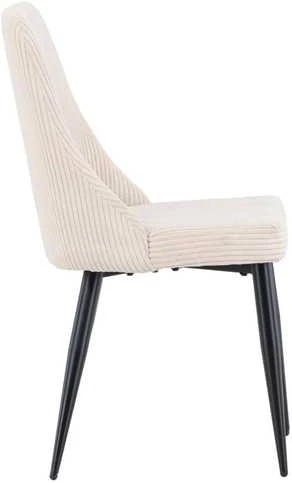 Venture Design Valgomasis kėdė, Leone 2 vnt., 57x48x89 cm, kreminė spalva