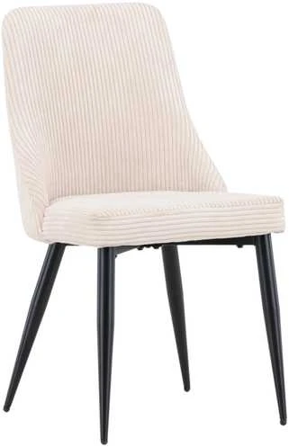 Venture Design Valgomasis kėdė, Leone 2 vnt., 57x48x89 cm, kreminė spalva