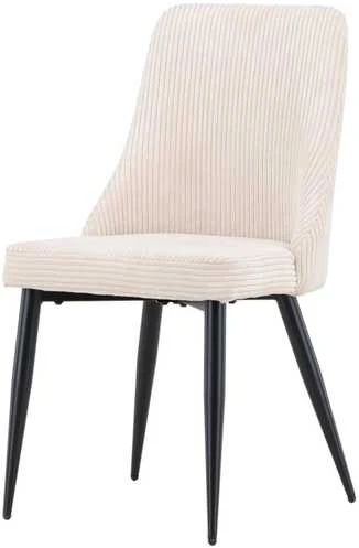 Venture Design Valgomasis kėdė, Leone 2 vnt., 57x48x89 cm, kreminė spalva