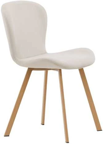 Venture Design Valgomasis kėdė, Lilja 2 vnt., 50x48x80 cm, kreminė spalva
