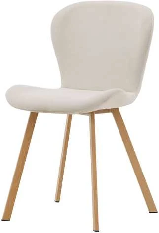 Venture Design Valgomasis kėdė, Lilja 2 vnt., 50x48x80 cm, kreminė spalva