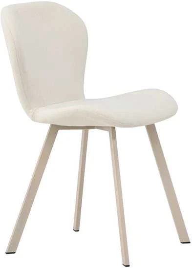 Venture Design Valgomasis kėdė, Lilja 2 vnt., 55x48x80 cm, kreminė spalva
