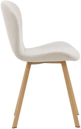 Venture Design Valgomasis kėdė, Lilja 2 vnt., 50x48x80 cm, kreminė spalva