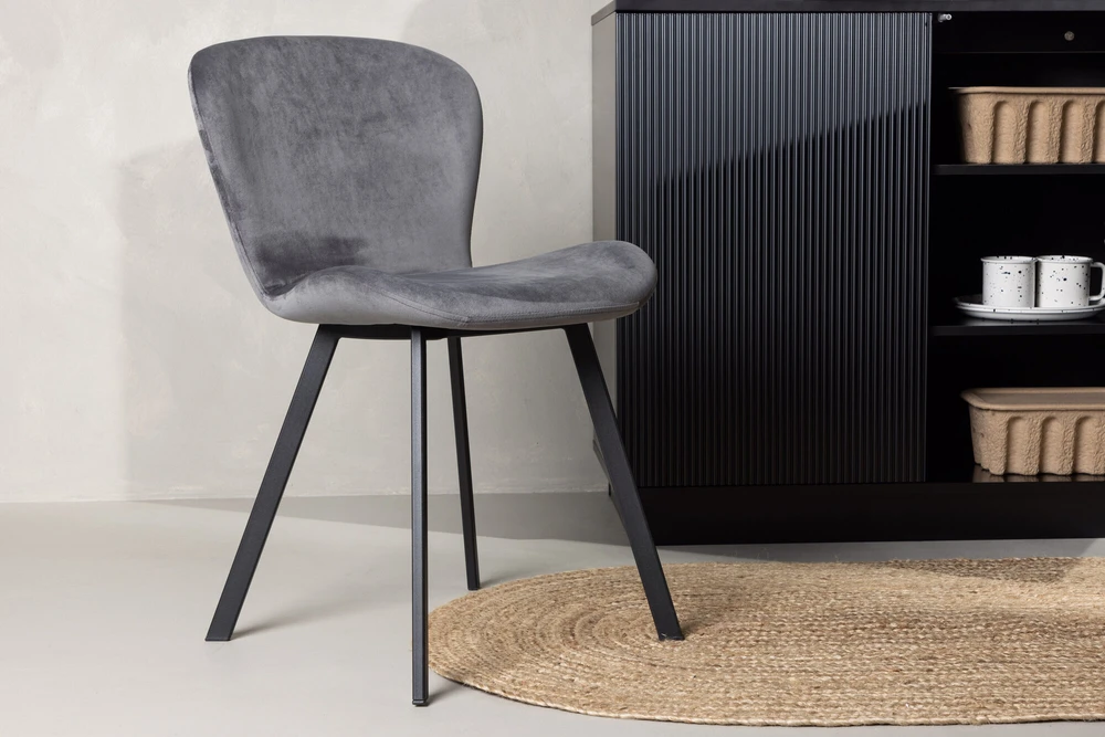 Venture Design Valgomasis kėdė, Lilja, 50x48x80 cm, Pilka