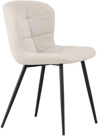 Venture Design Valgomasis kėdė, Lily, 56x51x80 cm, kreminė spalva