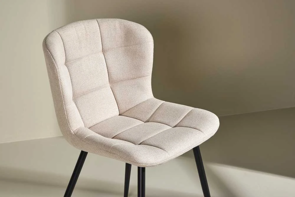 Venture Design Valgomasis kėdė, Lily, 56x51x80 cm, kreminė spalva