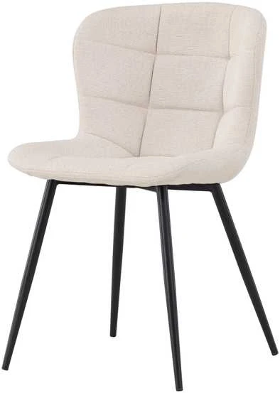 Venture Design Valgomasis kėdė, Lily, 56x51x80 cm, kreminė spalva