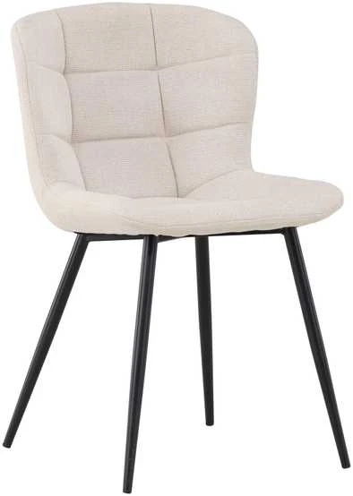 Venture Design Valgomasis kėdė, Lily, 56x51x80 cm, kreminė spalva