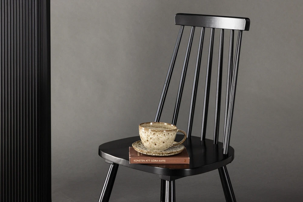 Venture Design Valgomasis kėdė, Lönneberga, 50x43x88 cm, Juoda
