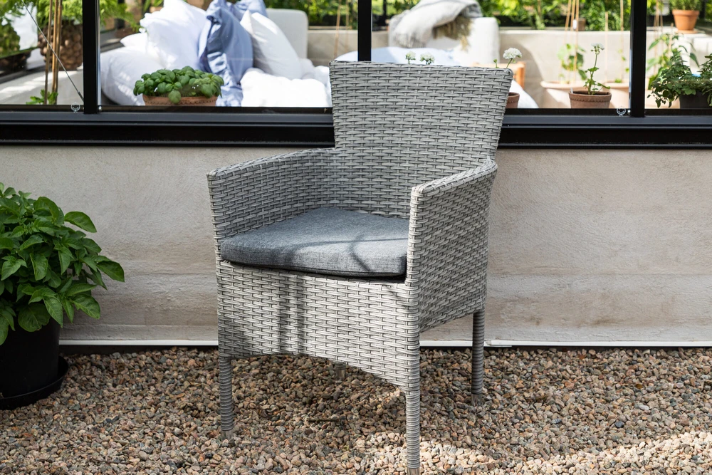 Venture Design Valgomasis kėdė, Malina 2 vnt., 86x58x60 cm, Pilka