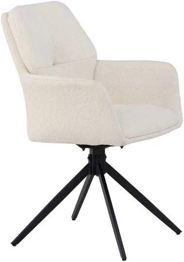 Venture Design Valgomasis kėdė, Manchi, 2 vnt., 62x59.5x90 cm, Balta