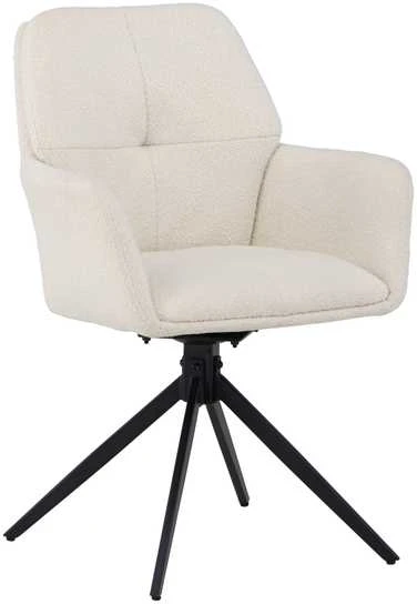 Venture Design Valgomasis kėdė, Manchi, 2 vnt., 62x59.5x90 cm, Balta