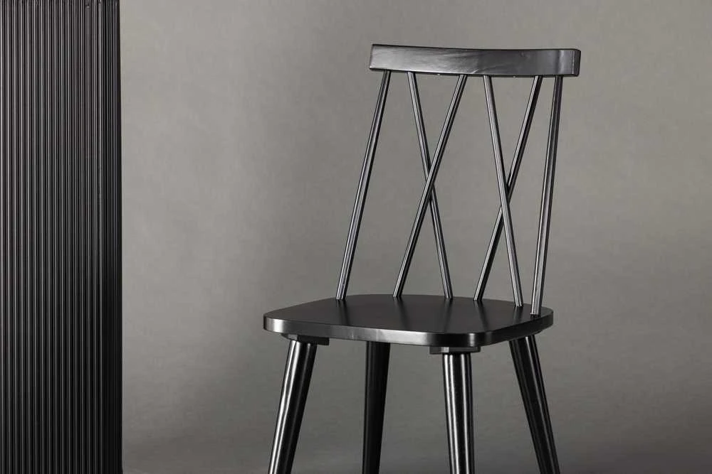 Venture Design Valgomasis kėdė, Mariette, 50x43x88 cm, juoda
