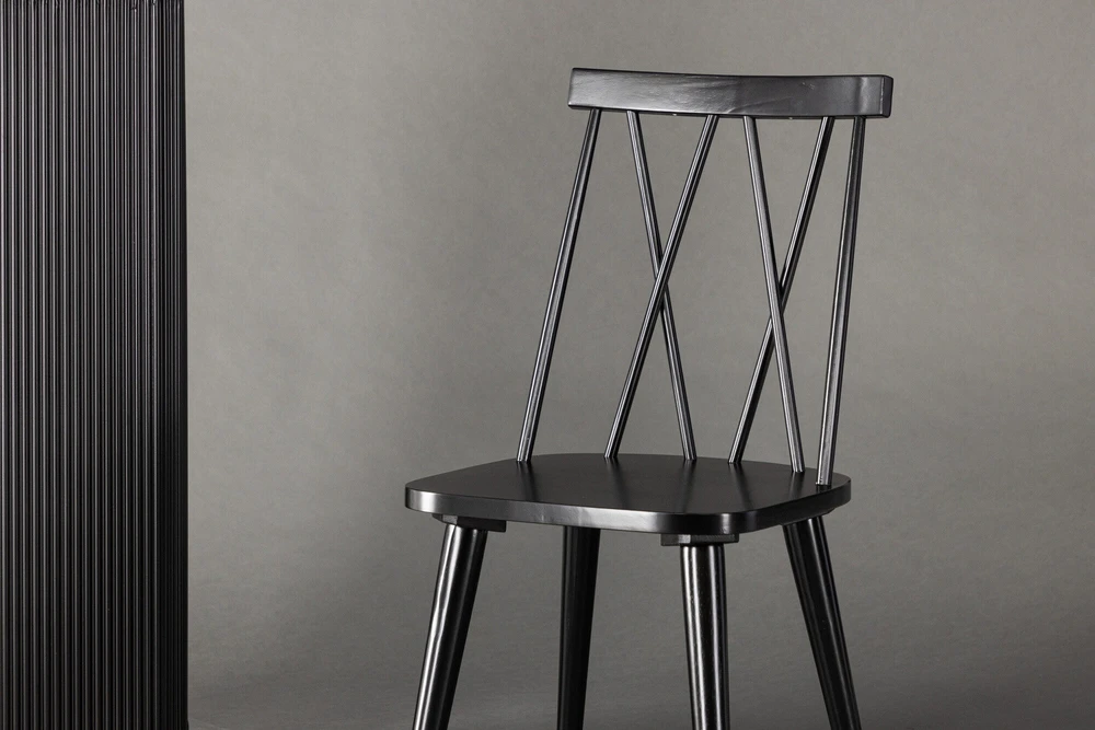 Venture Design Valgomasis kėdė, Mariette, 50x43x88 cm, juoda