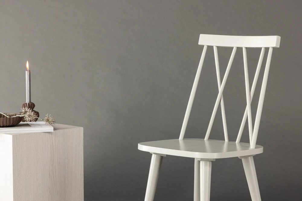 Venture Design Valgomasis kėdė, Mariette 2 vnt., 50x43x88 cm, šviesiai pilka